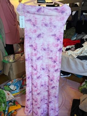 Kenar Pink Floral Maxi Dress